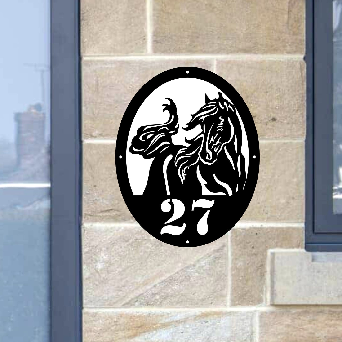 Horse Door Plaque