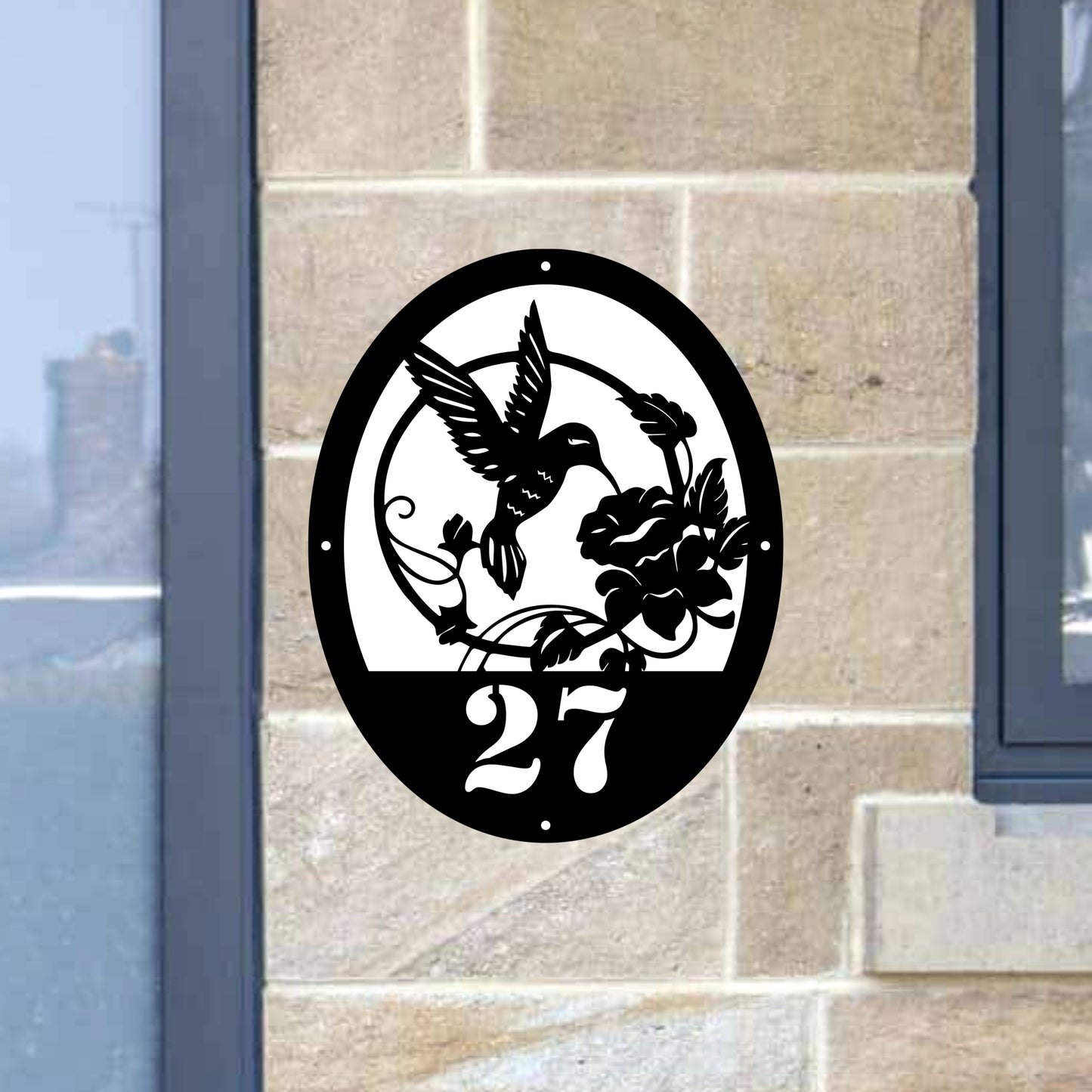 Humming Bird Door Plaque