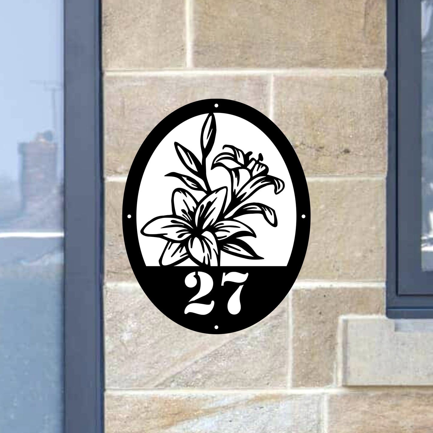Flower Door Plaque