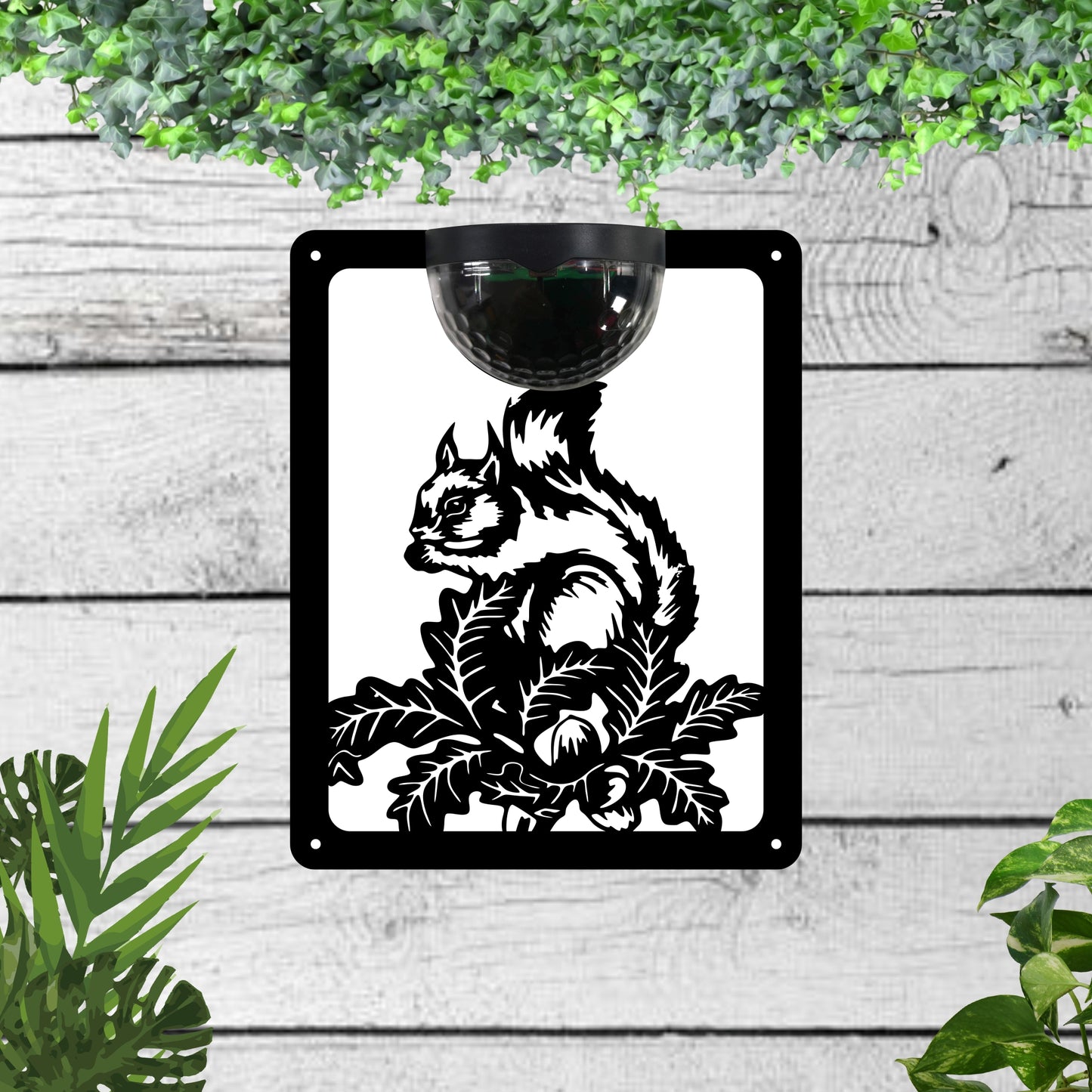 Squirell Garden Solar Wall Plaque Wall Art