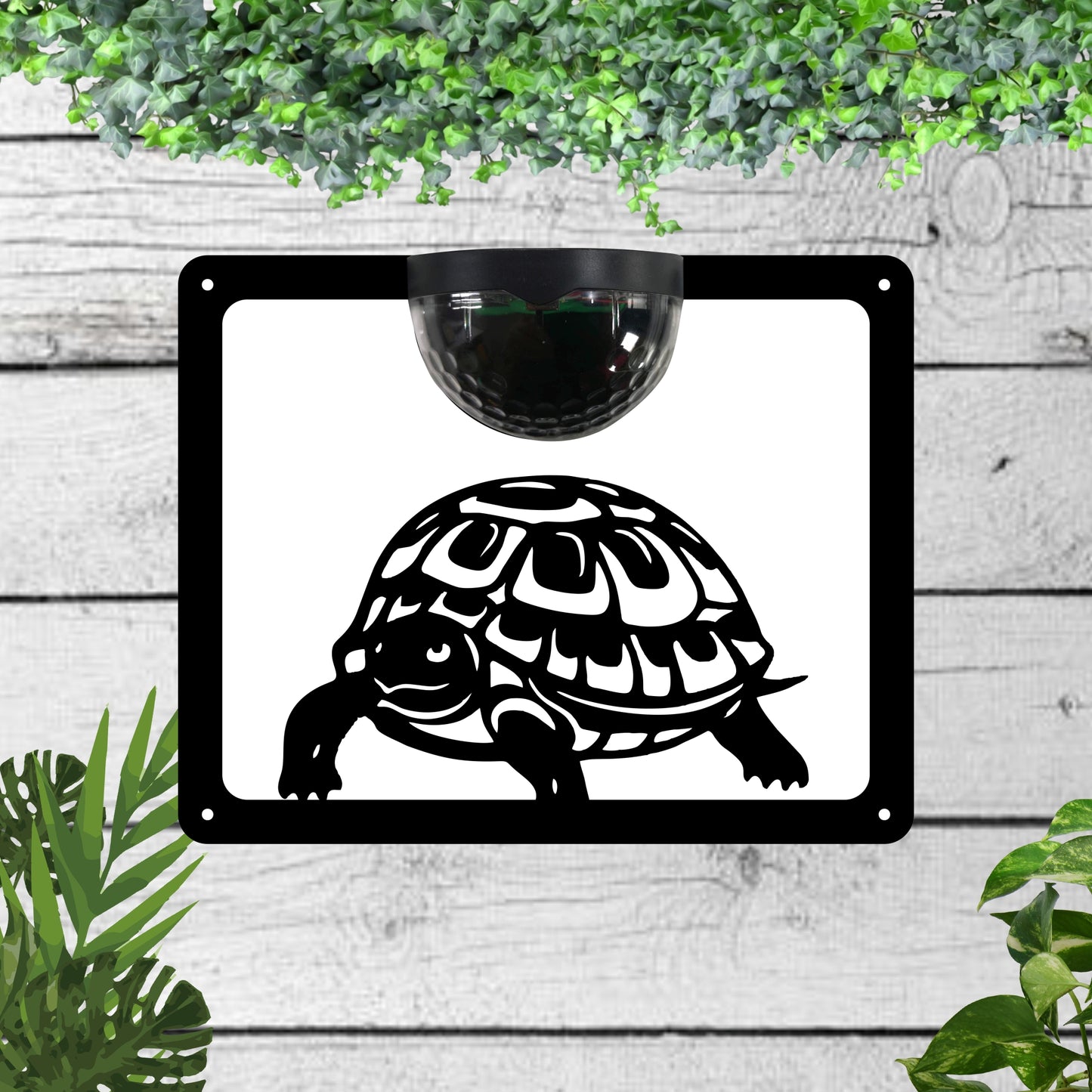 Tortoise Garden Solar Wall Plaque Wall Art