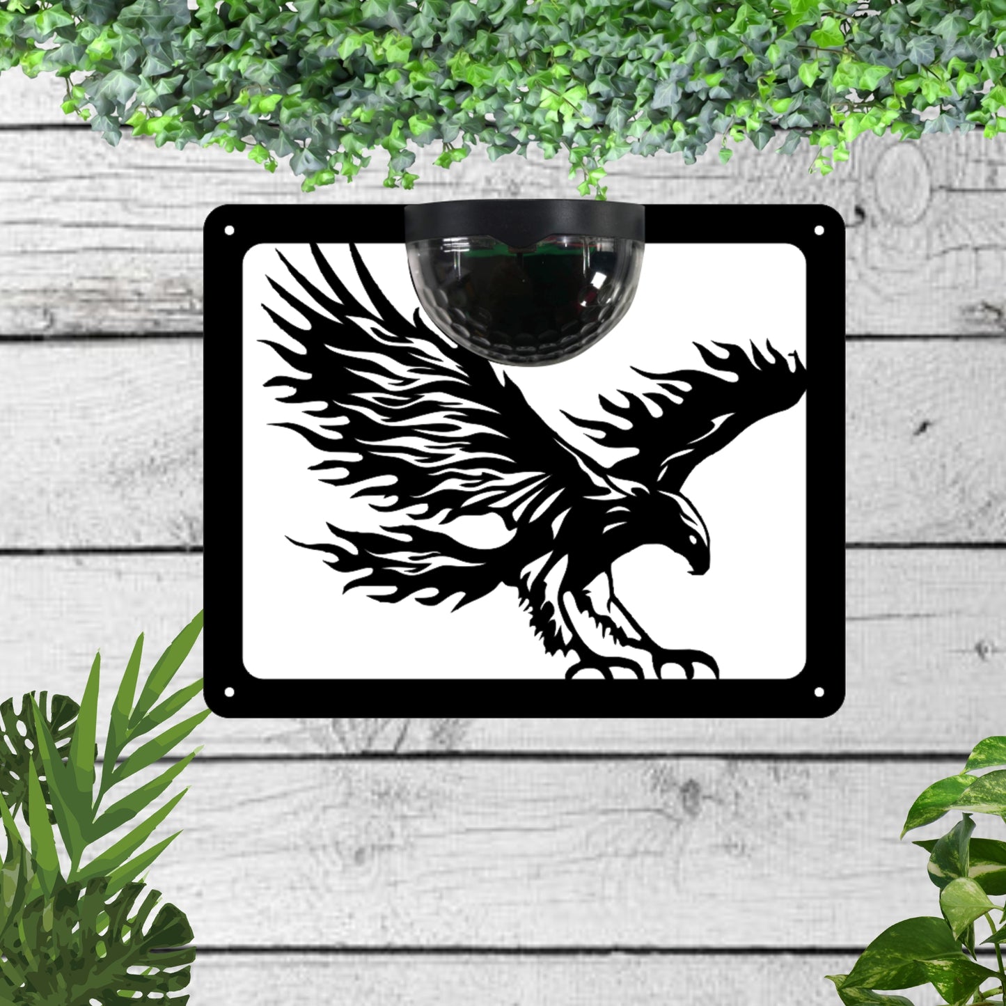 Eagle Garden Solar Wall Plaque Wall Art
