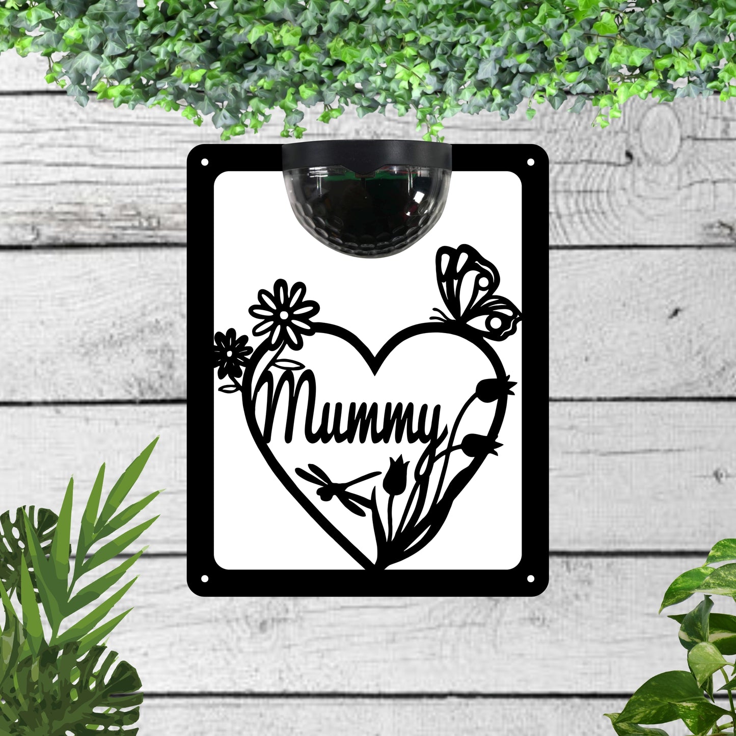 Mummy Garden Solar Wall Plaque Wall Art