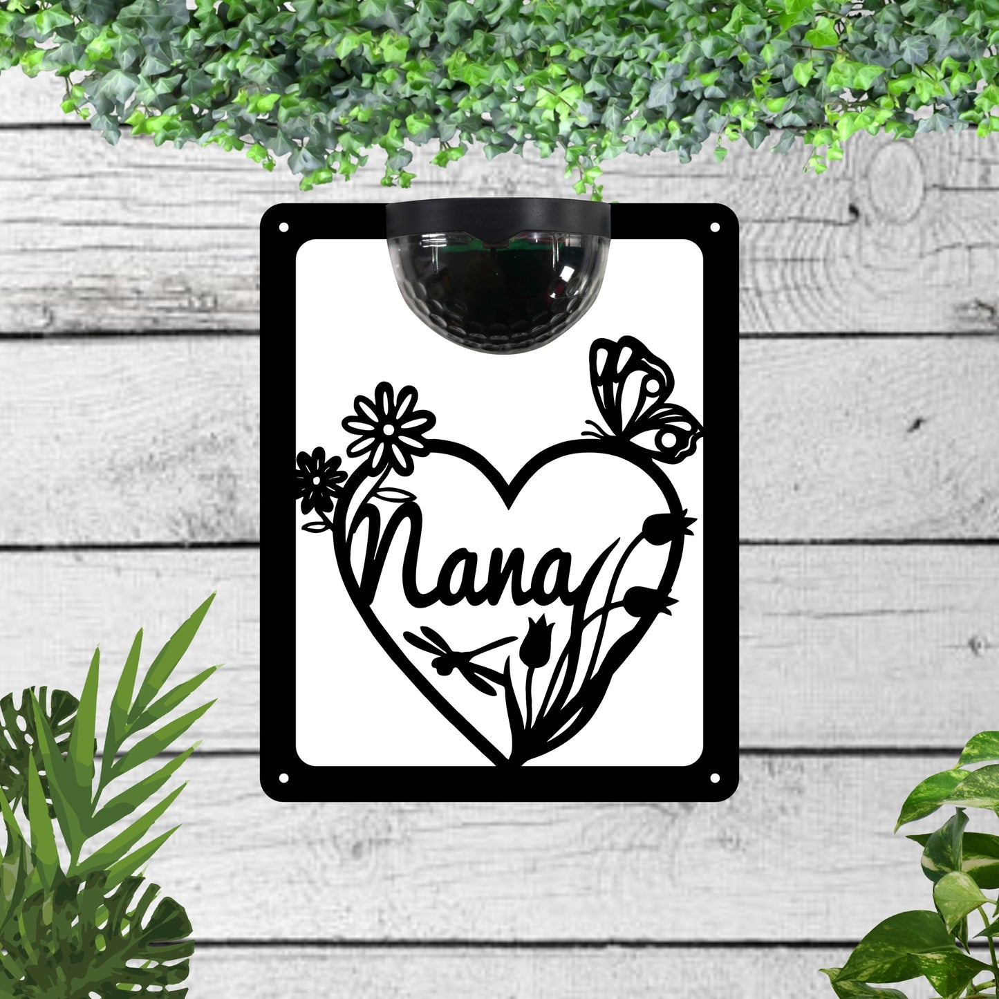 Nana Garden Solar Wall Plaque Wall Art