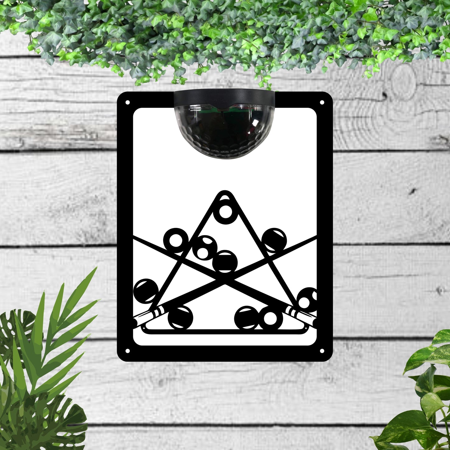 Pool Garden Solar Wall Plaque Wall Art