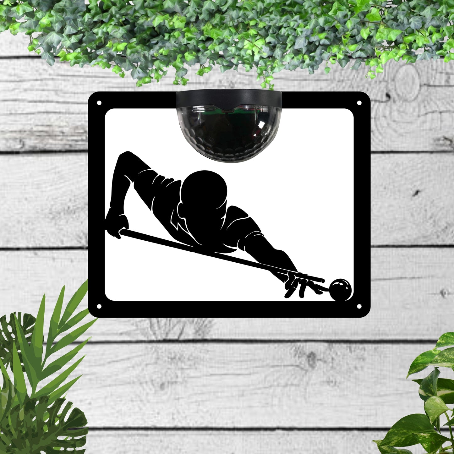 Pool Garden Solar Wall Plaque Wall Art