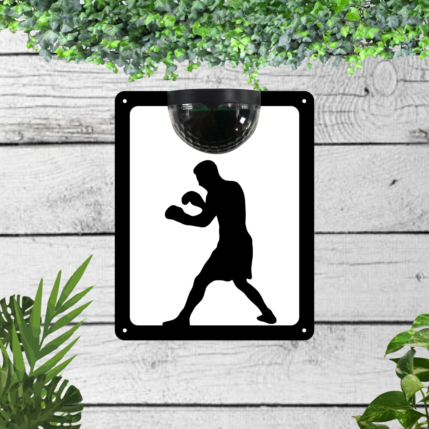 Boxing Garden Solar Wall Plaque Wall Art