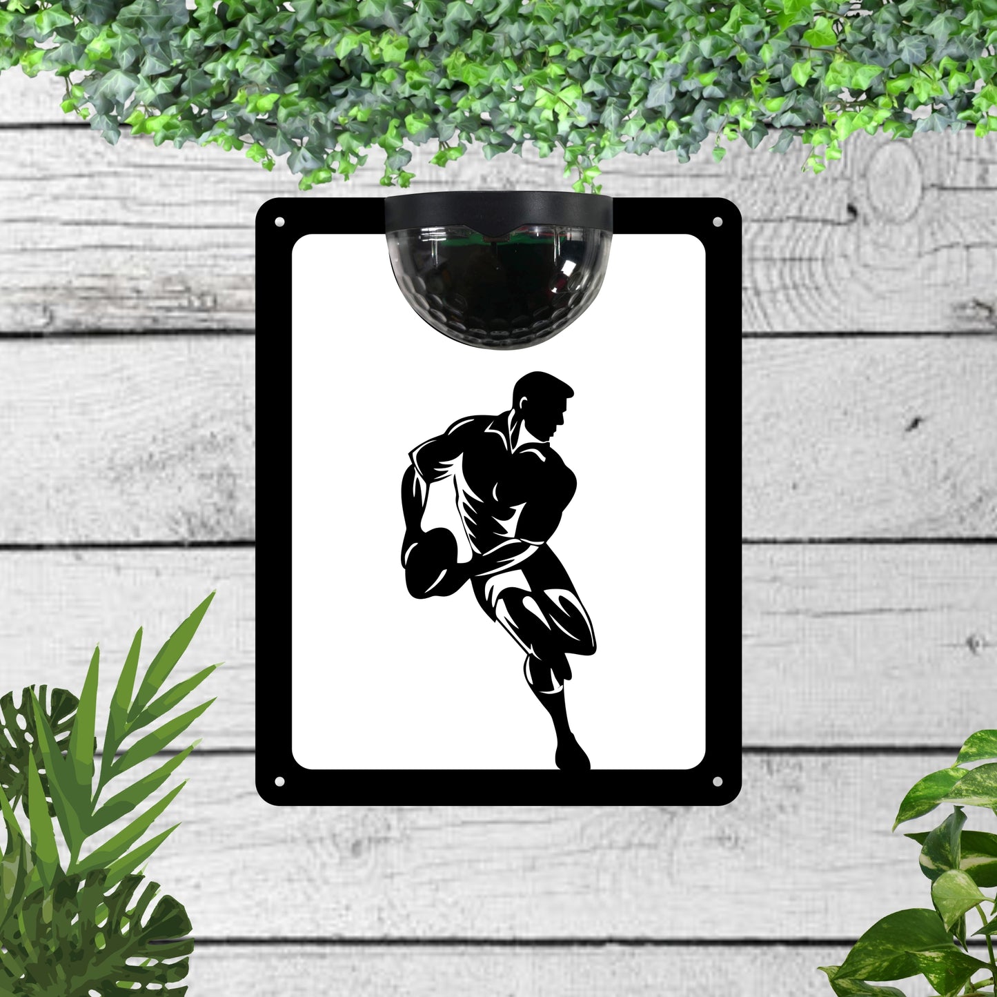 Rugby Garden Solar Wall Plaque Wall Art