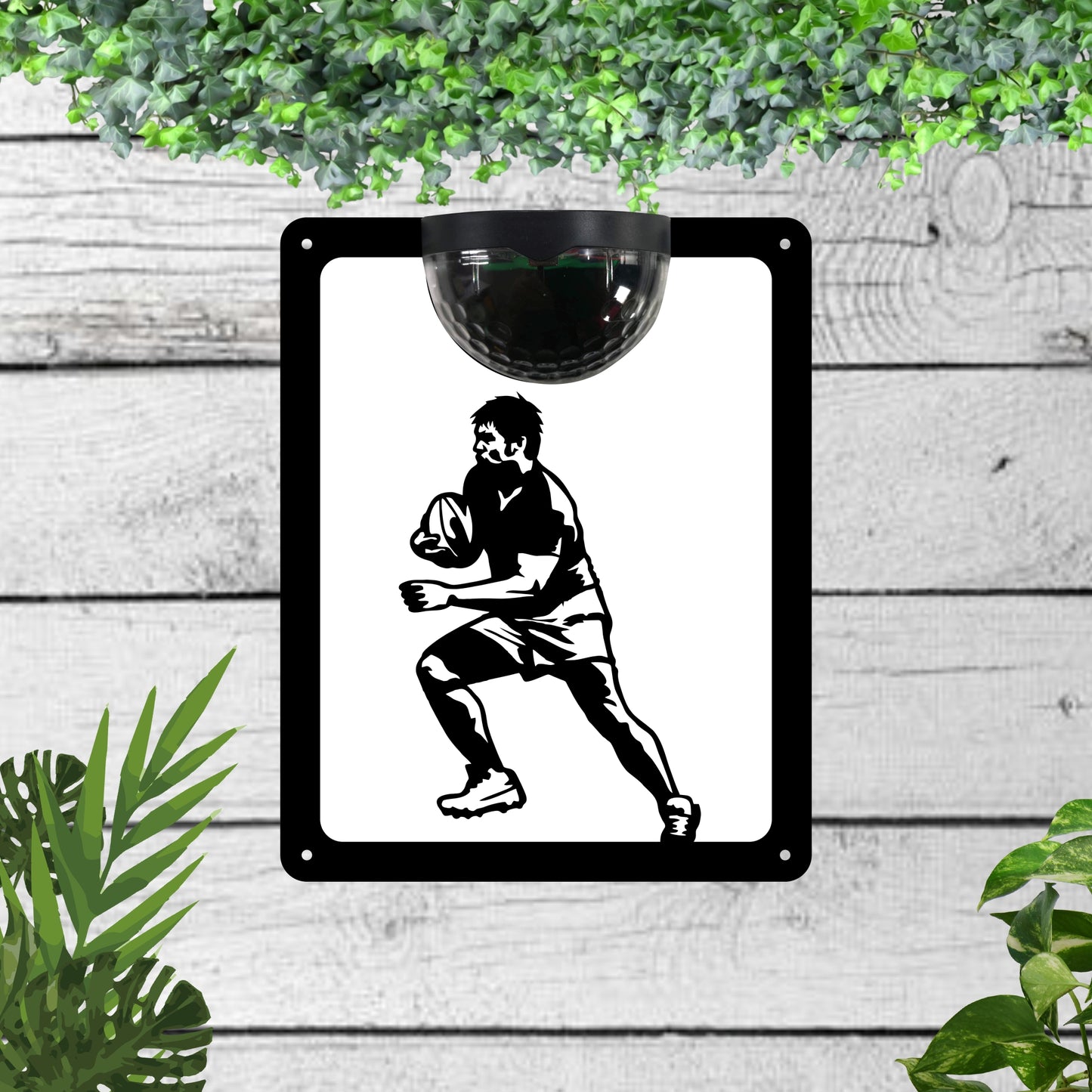 Rugby Garden Solar Wall Plaque Wall Art