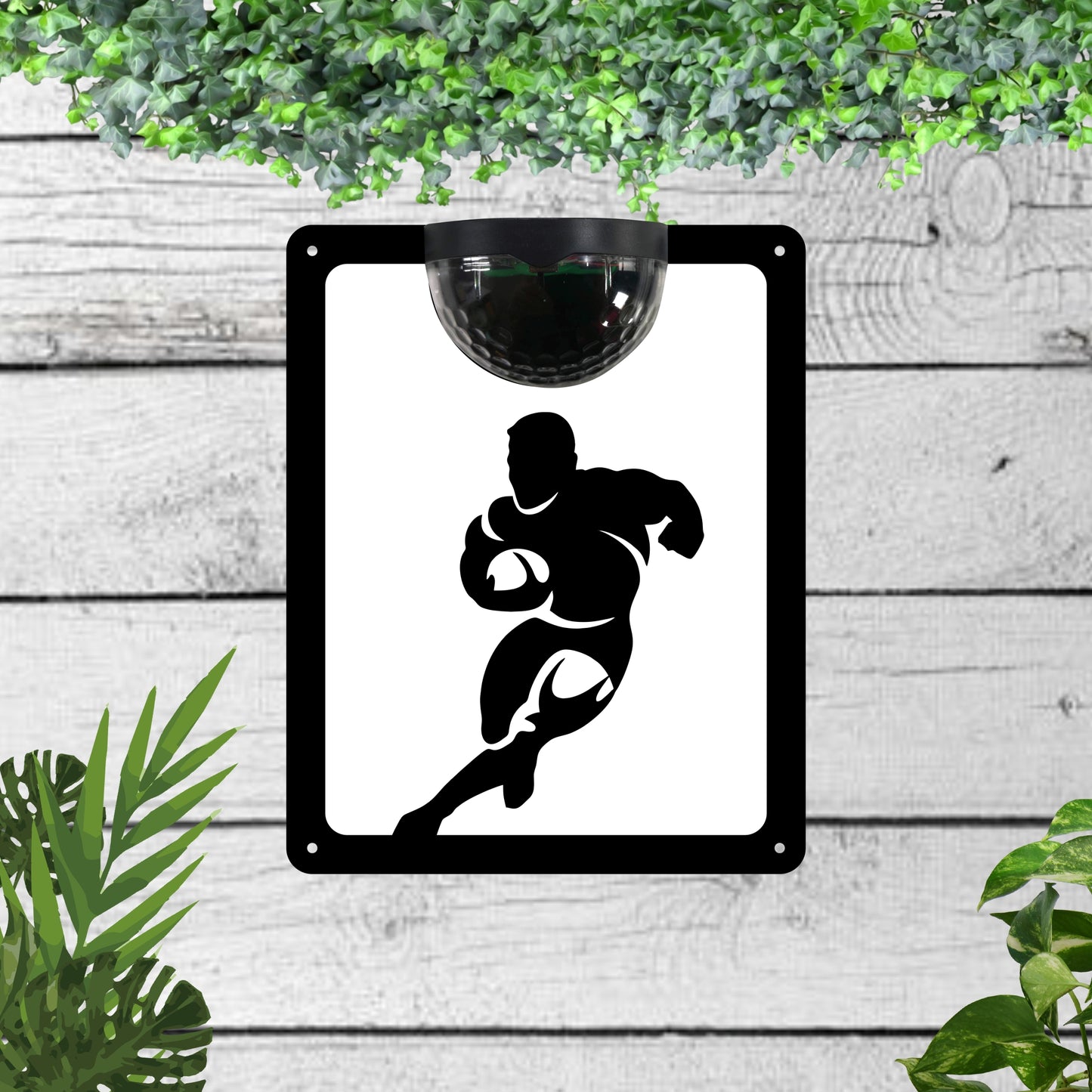 Rugby Garden Solar Wall Plaque Wall Art