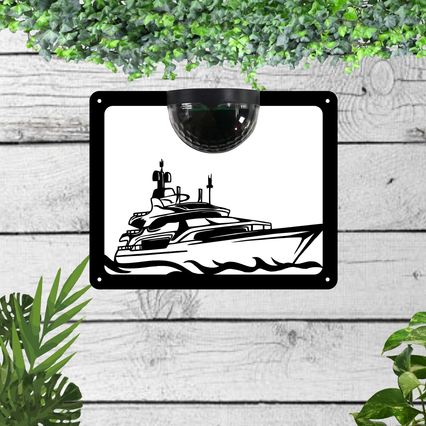 Yatch Garden Solar Wall Plaque Wall Art