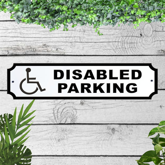 Disabled parking Acrylic Garden Sign indoor/outdoor