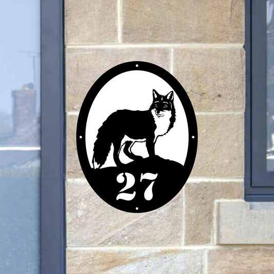 Fox Door Plaque