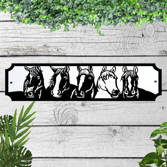 Horses Acrylic Garden Sign indoor/outdoor