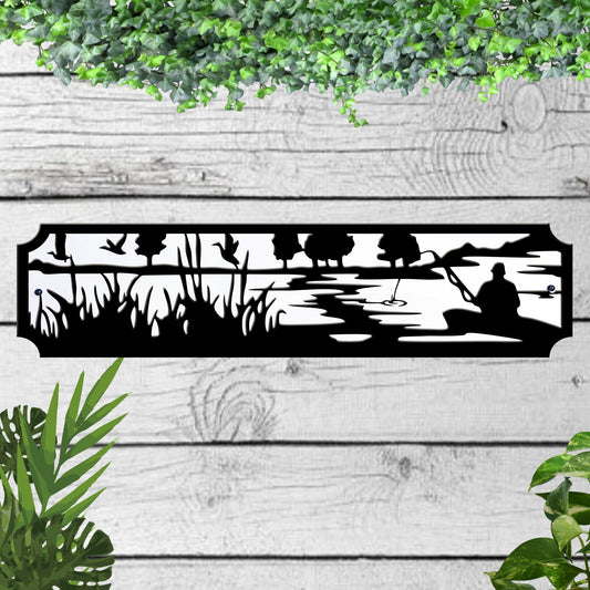 Fishing Acrylic Garden Sign indoor/outdoor
