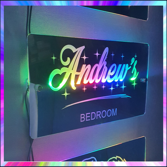 Personalised L.E.D Mirror with 366 Light Modes and 12 Static Light Colours and remote