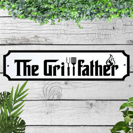 The Grillfather Acrylic Garden Sign indoor/outdoor
