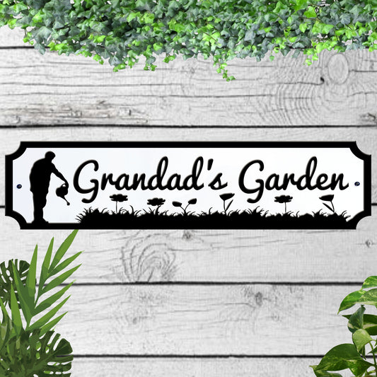 Grandads Garden Acrylic Garden Sign indoor/outdoor