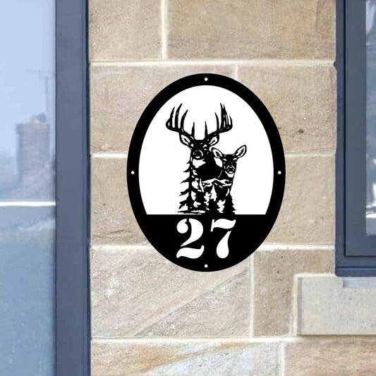 Deer Door Plaque