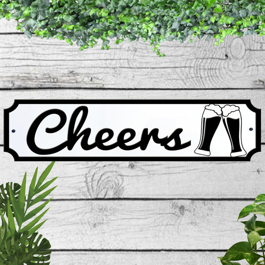 Cheers Acrylic Garden Sign indoor/outdoor