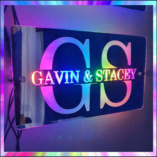 Dual Names L.E.D Mirror with 366 Light Modes and 12 Static Light Colours and remote