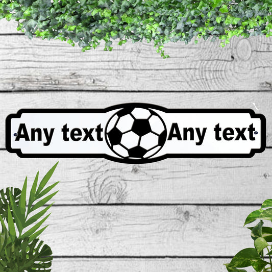 Football Any Text  Acrylic Garden Sign indoor/outdoor