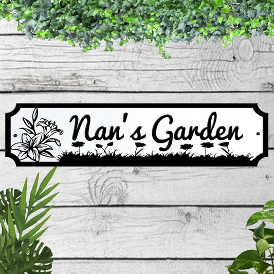 Nans Garden Acrylic Garden Sign indoor/outdoor