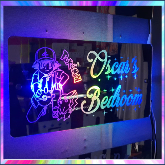 Pokemon L.E.D Mirror with 366 Light Modes and 12 Static Light Colours and remote