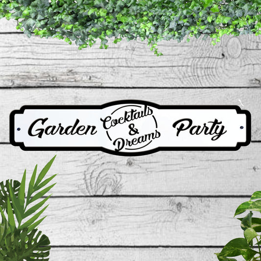 Garden Party Acrylic Garden Sign indoor/outdoor
