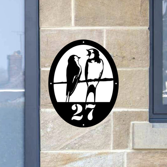 Swallow Door Plaque