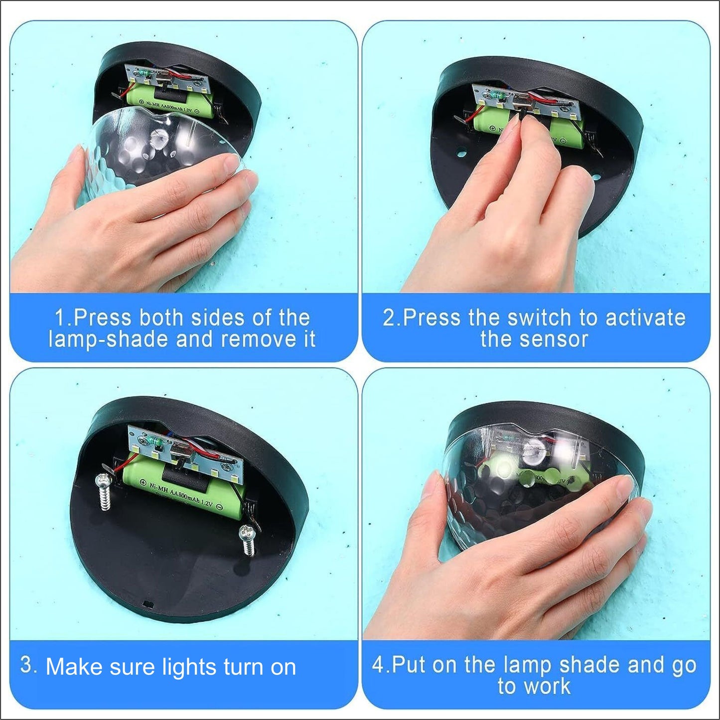 Blue tit Solar Fence Toppers Pack of 2