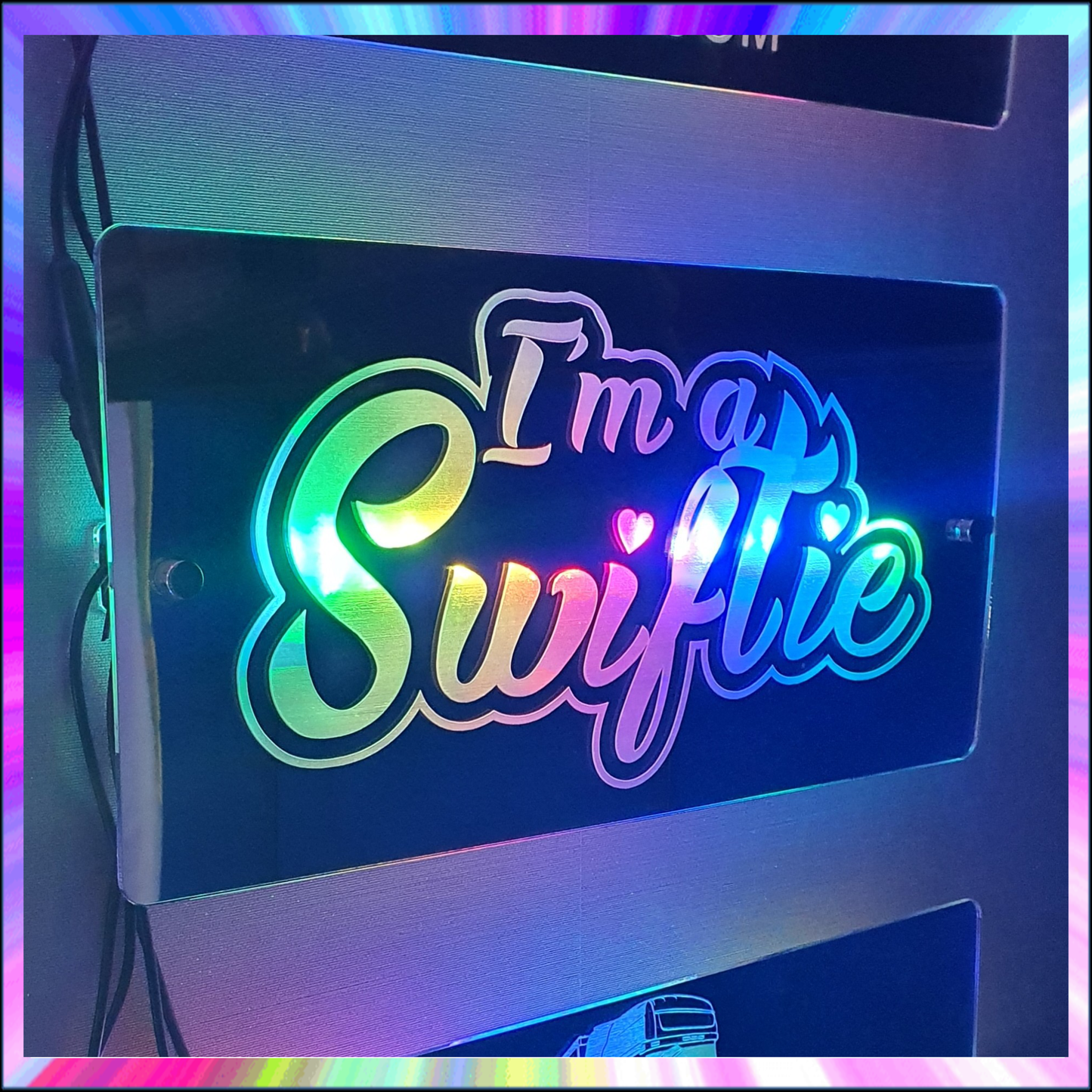 Im a Swiftie L.E.D Mirror with 366 Light Modes and 12 Static Light Colours and remote