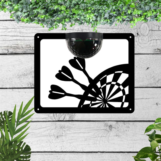 Darts Garden Solar Wall Plaque Wall Art