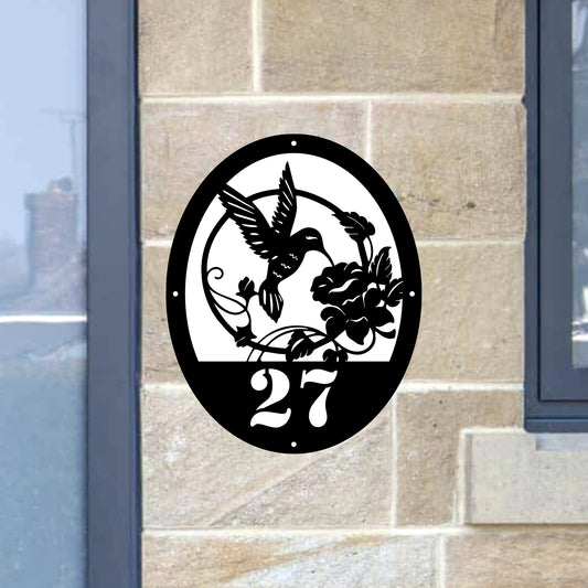 Humming Bird Door Plaque