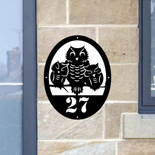 Owls Door Plaque