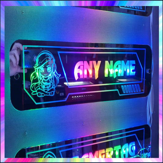 Gamergirl L.E.D Mirror with 366 Light Modes and 12 Static Light Colours and remote