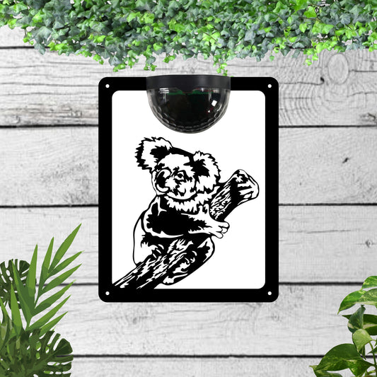 Koala bear Garden Solar Wall Plaque Wall Art