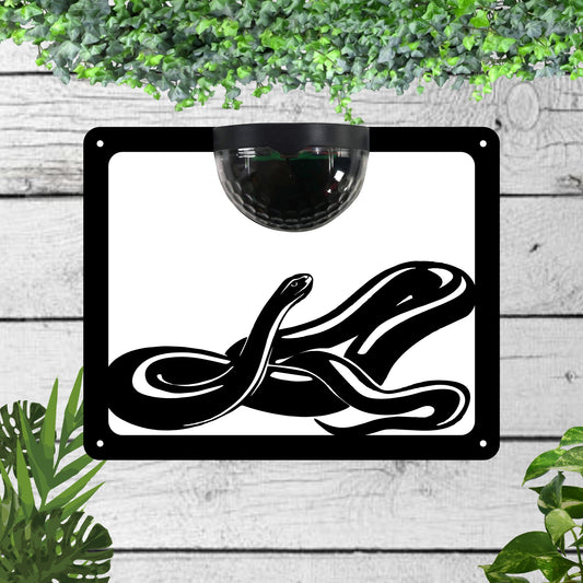 Snake Garden Solar Wall Plaque Wall Art
