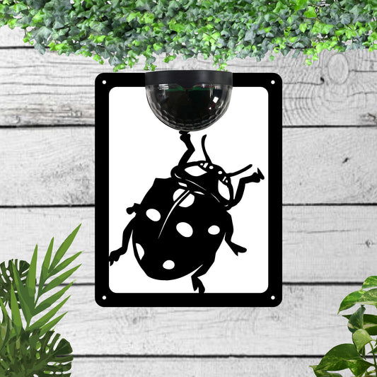 Ladybird Garden Solar Wall Plaque Wall Art