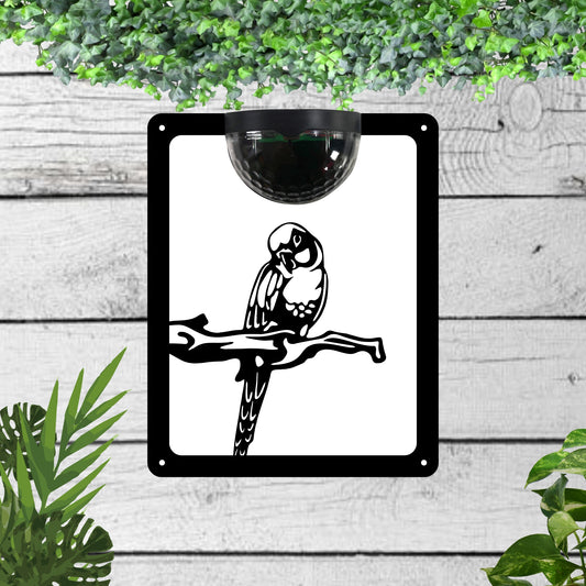 Budgie Garden Solar Wall Plaque Wall Art