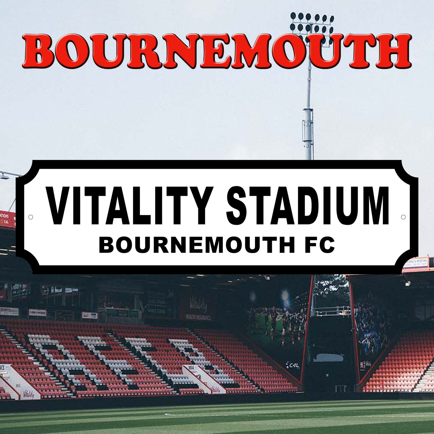 Bournemouth fc Acrylic Garden Sign indoor/outdoor