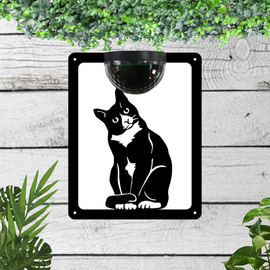 Cat Garden Solar Wall Plaque Wall Art