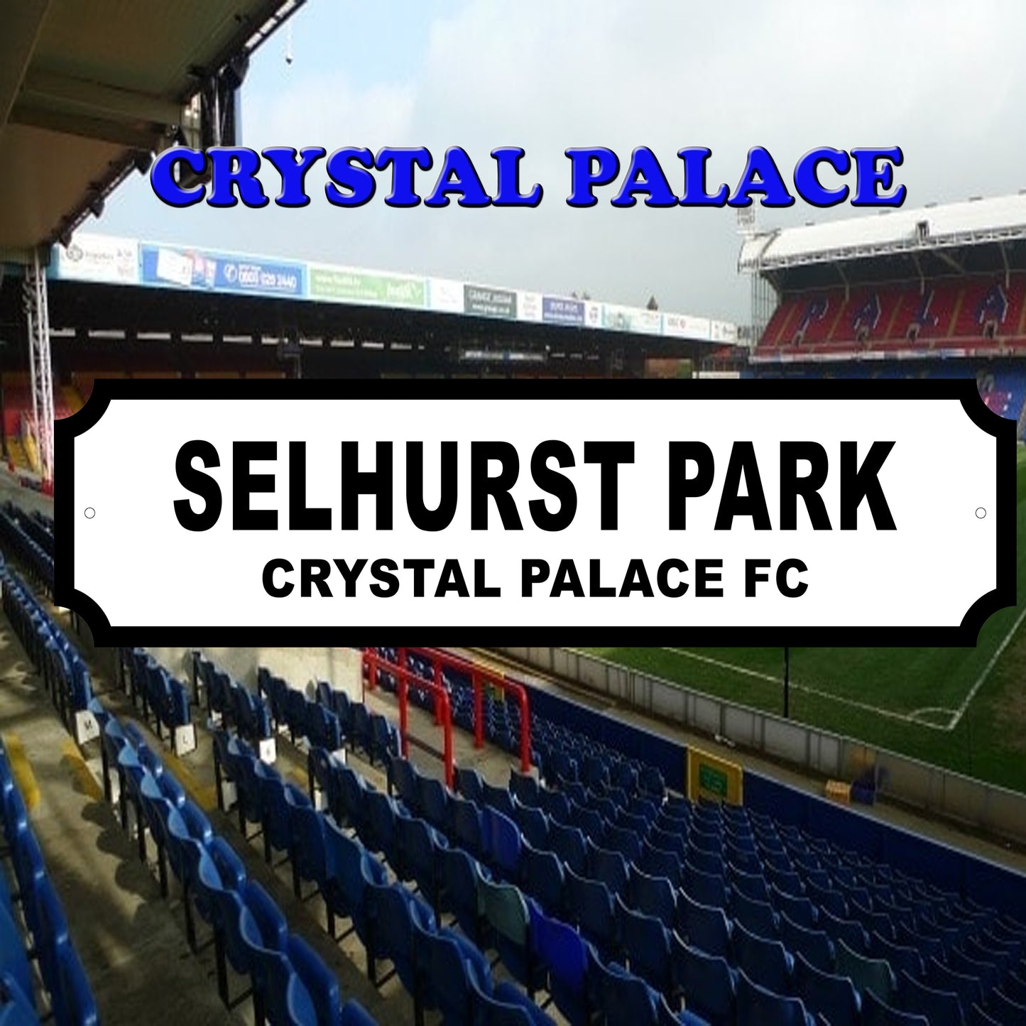 Crystal Palace Acrylic Garden Sign indoor/outdoor