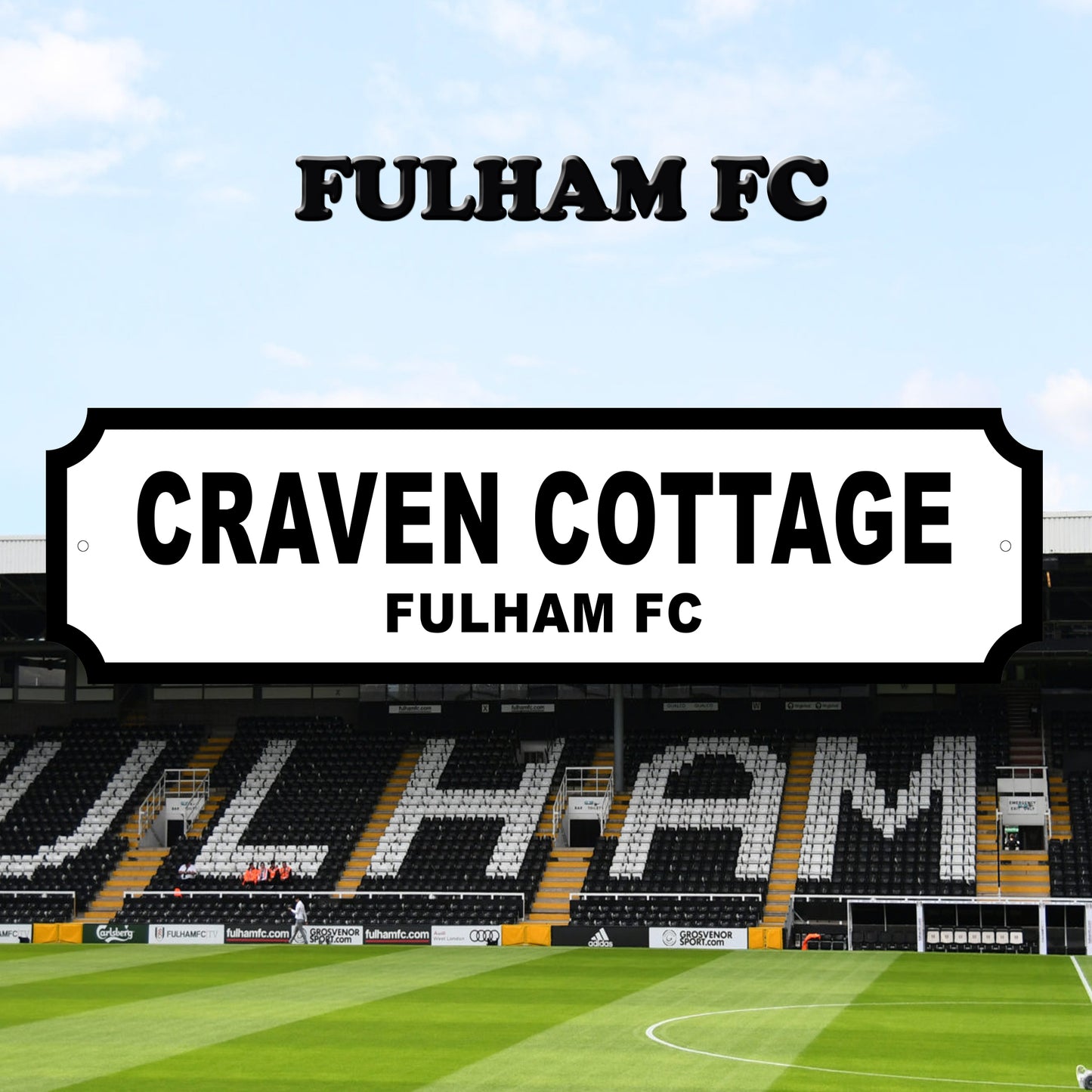 Fulham Acrylic Garden Sign indoor/outdoor