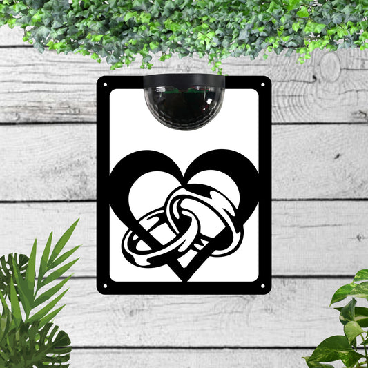 Rings Garden Solar Wall Plaque Wall Art