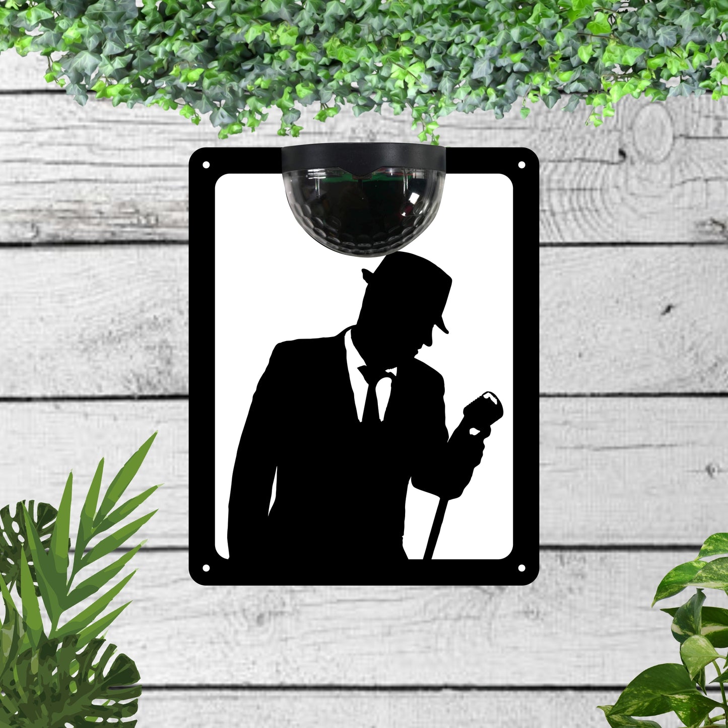 Singer Garden Solar Wall Plaque Wall Art