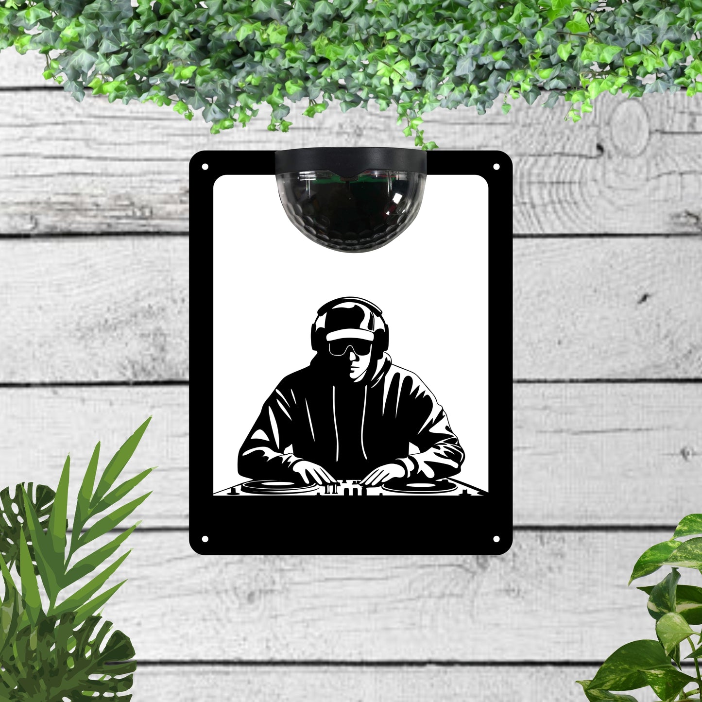 DJ Garden Solar Wall Plaque Wall Art