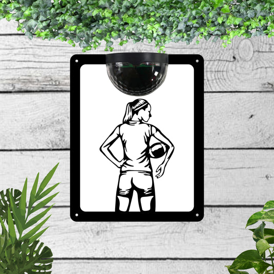 Rugby Garden Solar Wall Plaque Wall Art