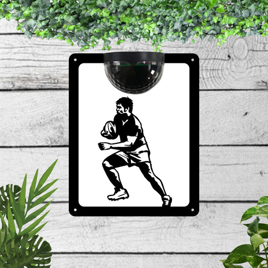Rugby Garden Solar Wall Plaque Wall Art