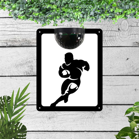 Rugby Garden Solar Wall Plaque Wall Art